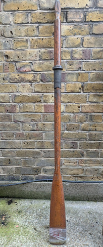 Vintage wooden boat oar - (h),