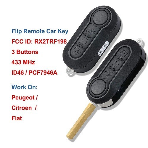 Flip remote key fob for - remote,