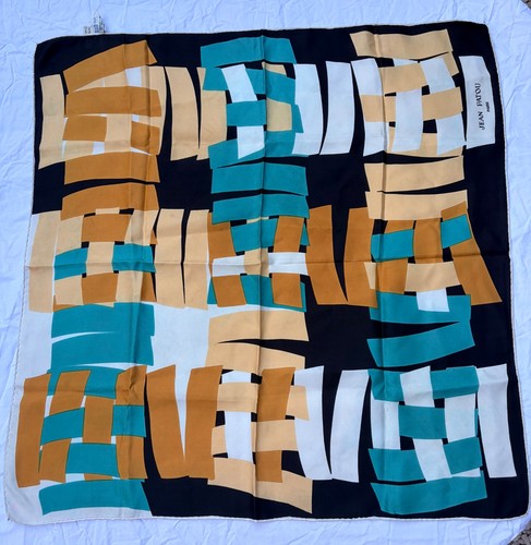 Vintage silk scarf jean - scarf, by