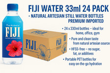 Fiji Water 330ml 24 Pack • Natural Artesian Still Water Bottles • Premium Import