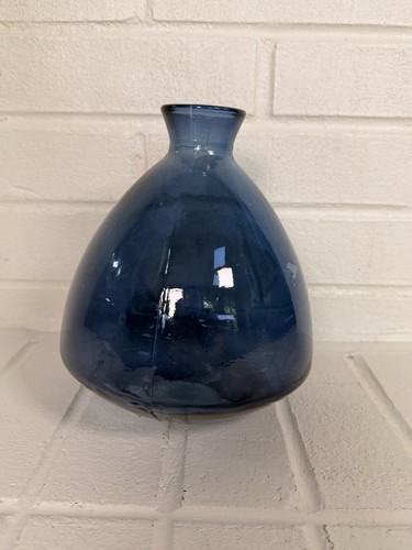 Cobalt blue glass vase called - glass,