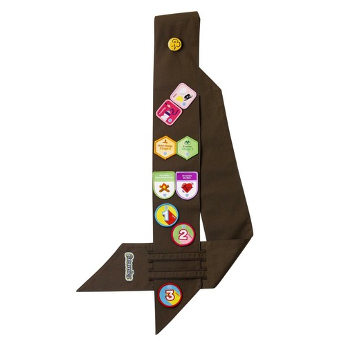 Brownie badge sash guiding - brownie,