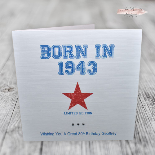 Personalised male birthday - male,