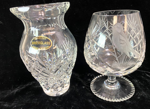 Royal brierley crystal vase - royal,