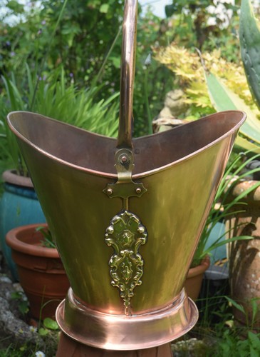 Vintage copper scuttle - vintage,