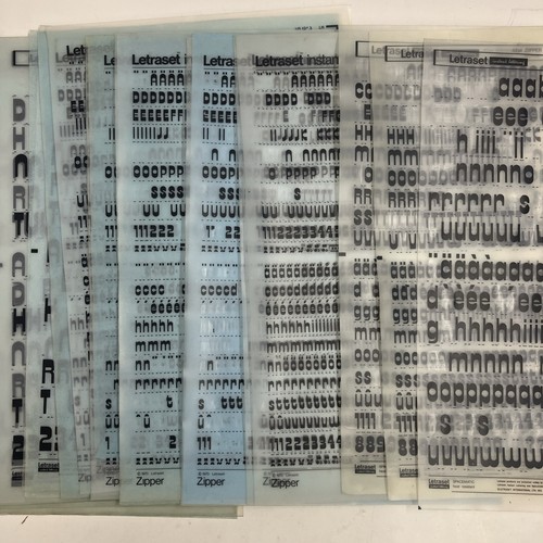 Letraset instant lettering - instant,