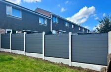 Composite Fence With Concrete Posts Gravel Boards Supply And Installation