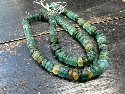 Ancient roman glass beads - glass,