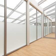 Privacy White Frosted Window Film Frost Etched Glass Vinyl