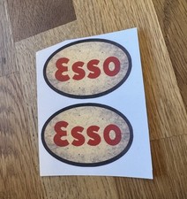 Pair Of Esso Sticker Decal For