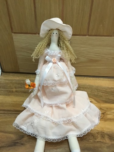 Handmade tilda doll holding - tilda,