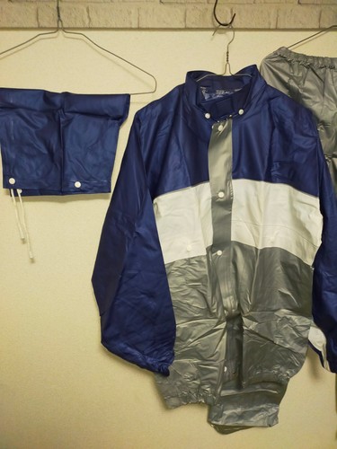 Retro navy and silver pvc - and,