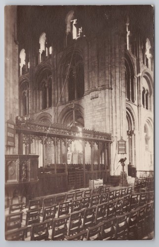 Church interior with gothic