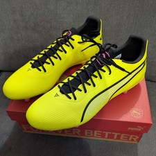 PUMA King Pro FG/AG Electric Lime - Football Boots - UK Size 10 - Brand New