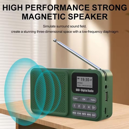 Portable rechargable dab radio - portable,
