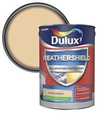 Dulux Weathershield Smooth Masonry Paint - County Cream - 5L
