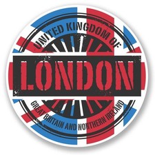2 x London England UK Vinyl Sticker Laptop Travel Luggage Car #6026Â 