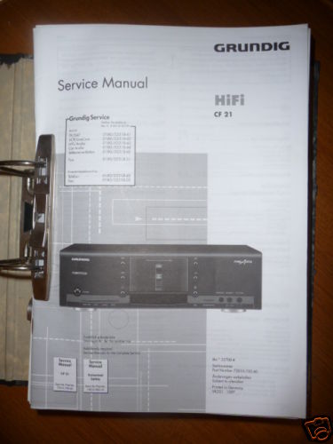 Service manual grundig fine - grundig,