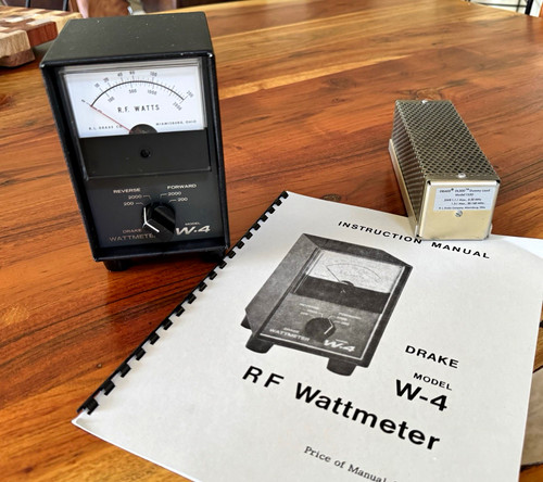 Drake rf wattmeter - w-4, hf