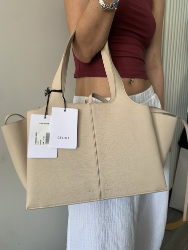 Celine leather tote bag - celine,