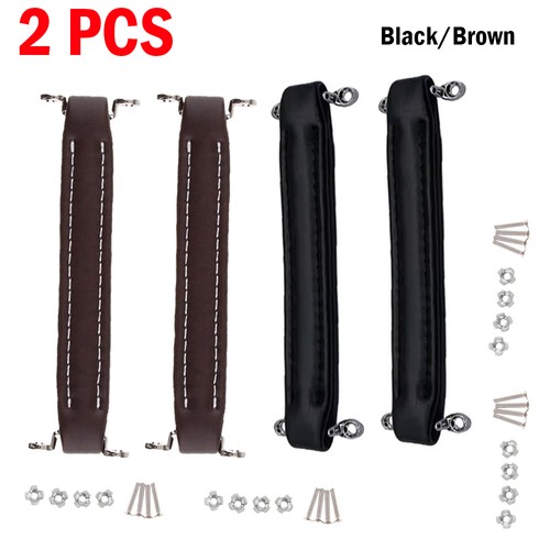 Vintage style leather handle - leather,