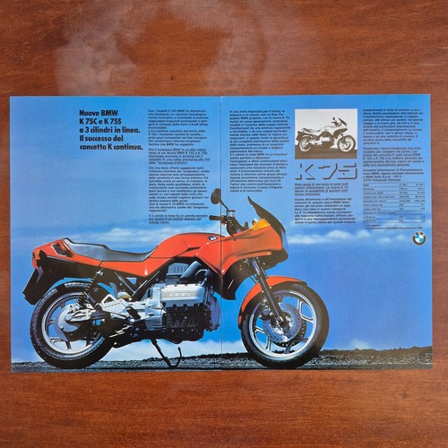 1985 bmw k75 original ad - -,
