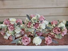 Wedding bouquet flowers dusky