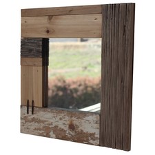 Nautical square mirror made - nautical,