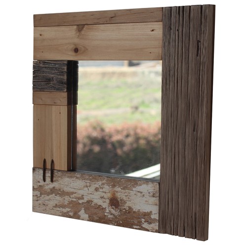 Nautical square mirror made - nautical,