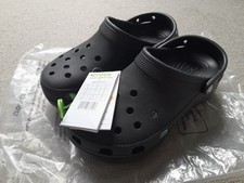 Crocs Classic Platform Thermoplastic Women's Black Clogs UK 6