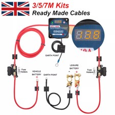 Split Charge Relay Kit Starter Battery Charger to Leisure Battery For Camper Van