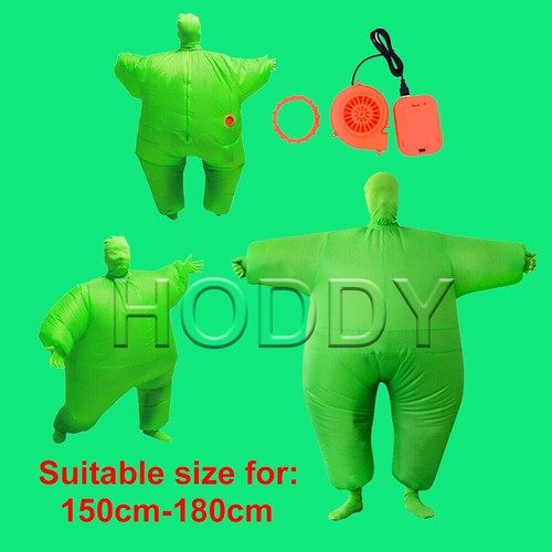 Green inflatable suit fat - green,
