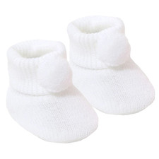 Baby Booties Pom Pom Booties -