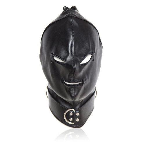 Black faux leather bdsm - black, gimp