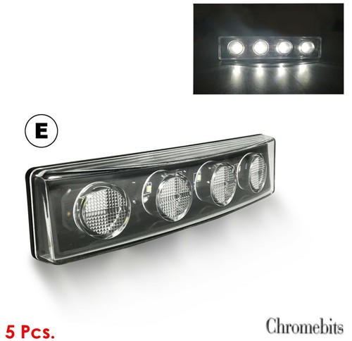 White visor led - 5x,
