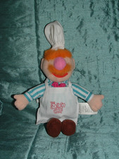 DISNEY  THE MUPPETS SMALL 10" SWEDISH CHEF  MUPPET BEANIE  PLUSH TOY SABABA TOYS