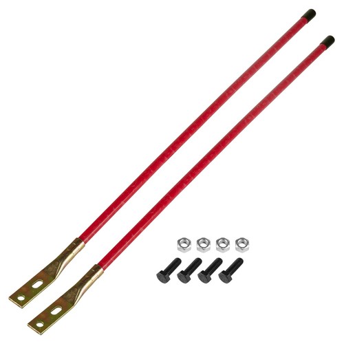 Snow plow blade guide markers - blade,