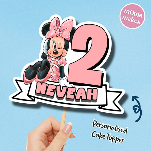 Minnie mouse cake topper - mouse,