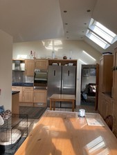 kitchen units with worktops and appliances