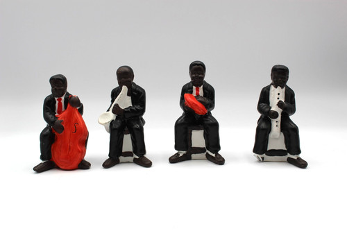 Jazz band musician figurines - jazz,