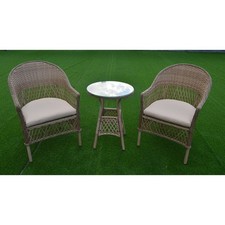 innovators rattan conservatory 2 chairs & table bistro set NEW R.R.P £379.99