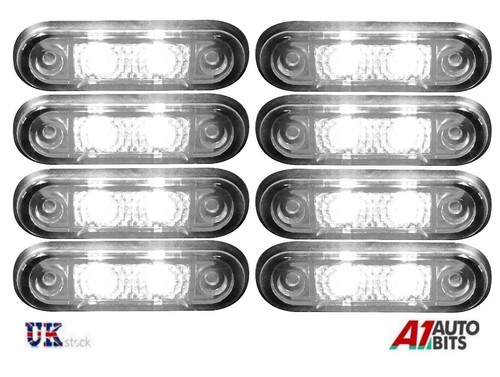 Flush led white - 8x, side