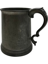 Vintage Metal Pewter Tankard
