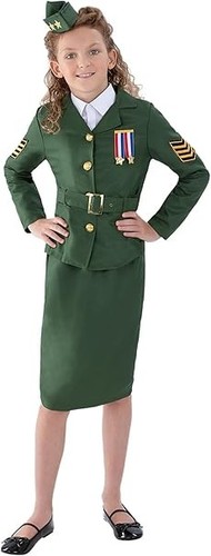 Ww2 army girl costume - army, childs