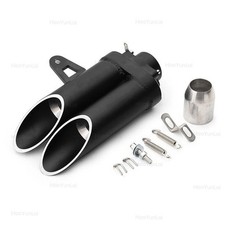 Exhaust Pipe Double Hole 280mm