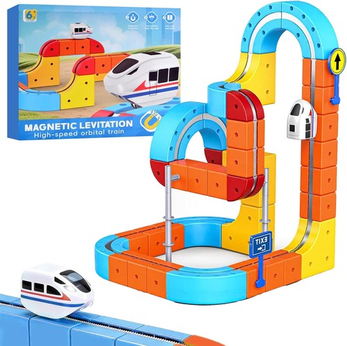58pcs electric train set 3d - set,,