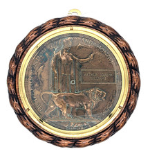 WW1 Mounted Death Plaque