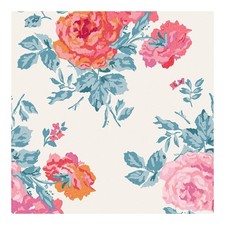 Cath Kidston Wallpaper Archive Rose Blue & Pink Floral