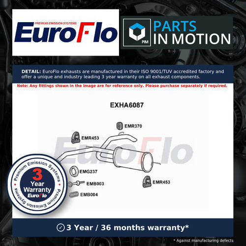 Exhaust back rear box - back,