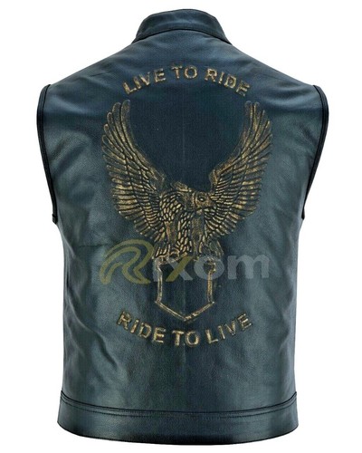 Eagle embossed vest sons - eagle,